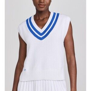 RLX Ralph Lauren Cotton Blend Golf Cricket Sweater Vest Polo Women Vest New Sz M